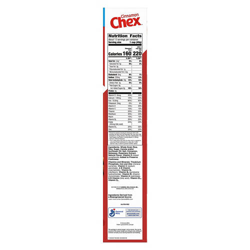 General Mills Gluten Free Cinnamon Chex Cereal, 19.2 oz